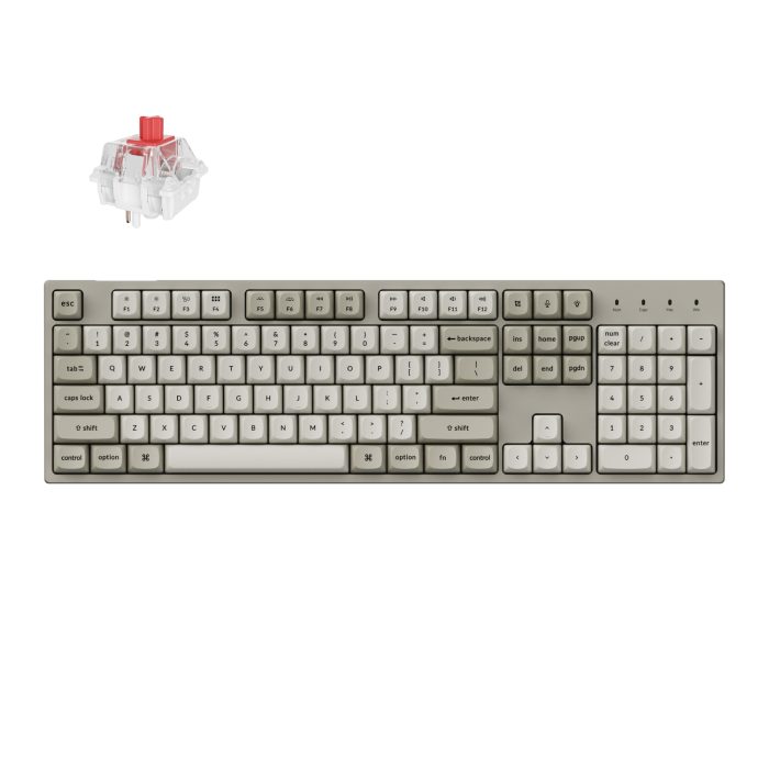 C2PX-M1_Keychron-C2-Pro-100-8K-Super-Red-Switch-Hot-Swap-RGB-Wired-Custom-Mechanical-Keyboard_wr_01a Keychron C2 Pro 100% | 8000Hz Polling Rate | Hot-Swap Super Red Switches | QMK/VIA RGB - New - Image 1
