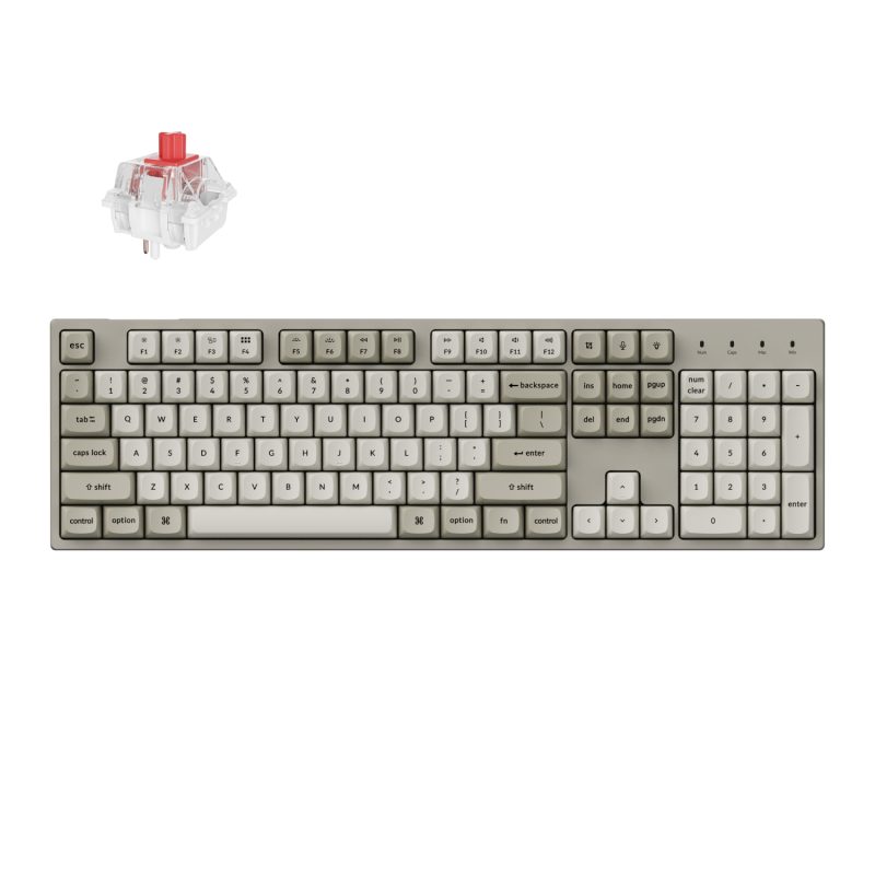 C2PX M1 Keychron C2 Pro 100 8K Super Red Switch Hot Swap RGB Wired Custom Mechanical Keyboard wr 01a