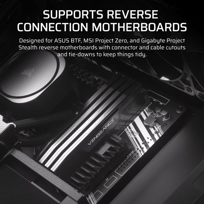 Corsair FRAME 4000D RS ARGB Modular Mid-Tower PC Case - Black - Image 16