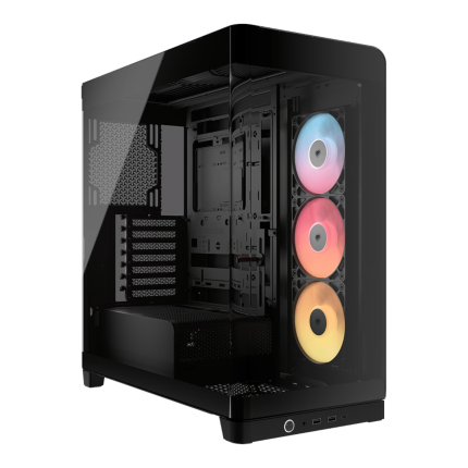 Corsair FRAME 4500X RS-R ARGB Panoramic Glass Mid-Tower PC Case – Black