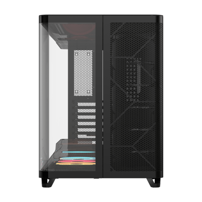 Corsair AIR 5400 LX-R RGB iCUE LINK Triple Chamber Mid-Tower PC Case - Black - Image 13
