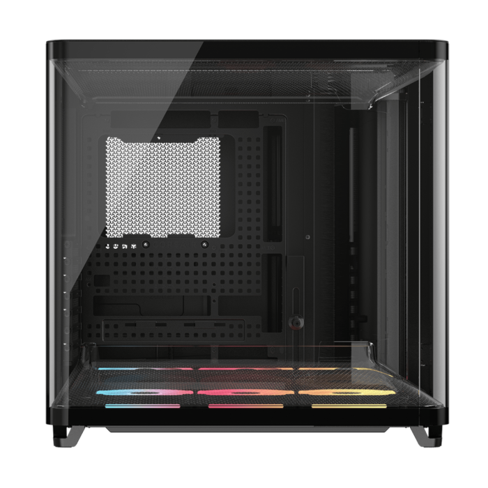 Corsair AIR 5400 LX-R RGB iCUE LINK Triple Chamber Mid-Tower PC Case - Black - Image 14