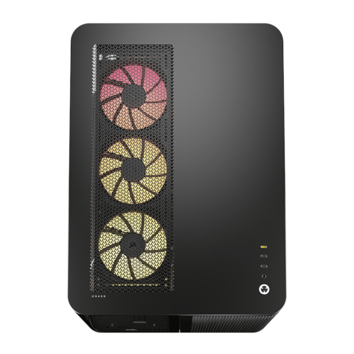 Corsair AIR 5400 LX-R RGB iCUE LINK Triple Chamber Mid-Tower PC Case - Black - Image 15
