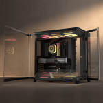 Corsair AIR 5400 LX-R RGB iCUE LINK Triple Chamber Mid-Tower PC Case - Black - Image 19