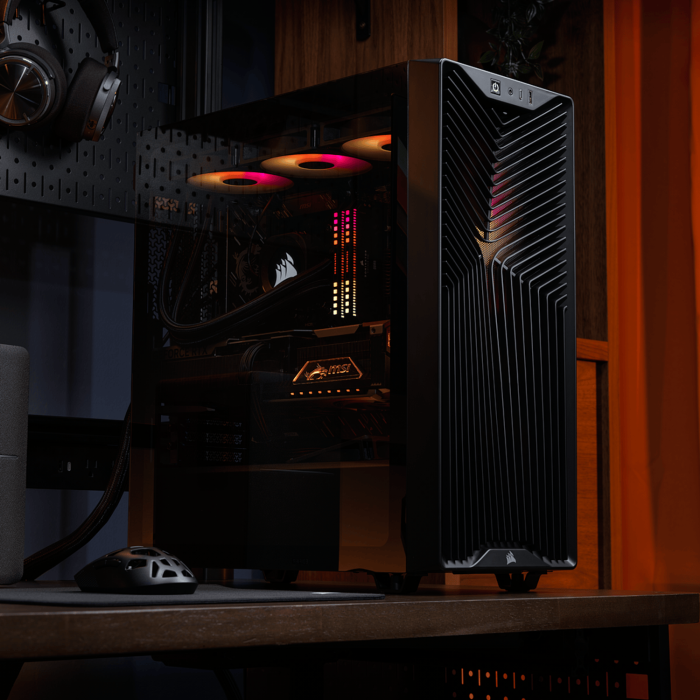 Corsair 3200D RS ARGB Mid-Tower PC Case - Black - Image 7
