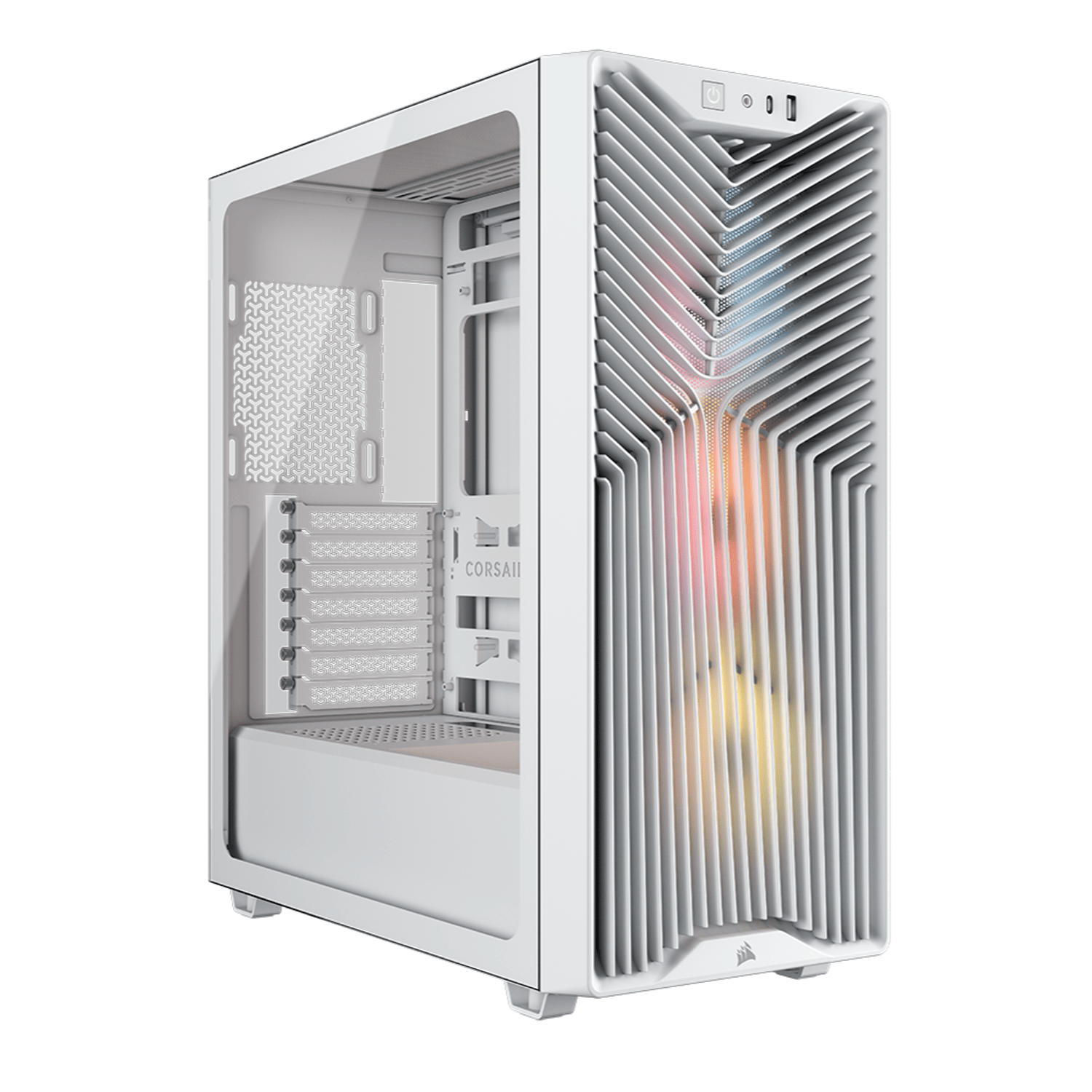 CC-9011345-WW_CORSAIR_CHASSIS_3200D_ATX_ARGB_WH_wr_01 Corsair 3200D RS ARGB Mid-Tower PC Case – White