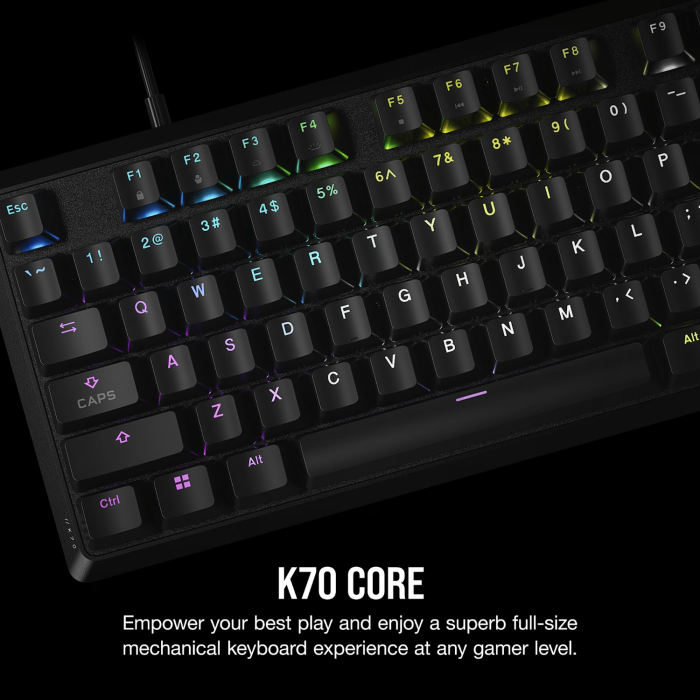 Corsair K70 CORE RGB Mechanical Gaming Keyboard - Black - Image 13