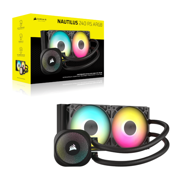 Corsair NAUTILUS 240 RS ARGB Liquid CPU Cooler - Black - Image 22