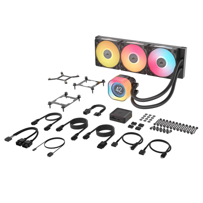 Corsair iCUE LINK TITAN 360 RX LCD Liquid CPU Cooler - Black - Image 15