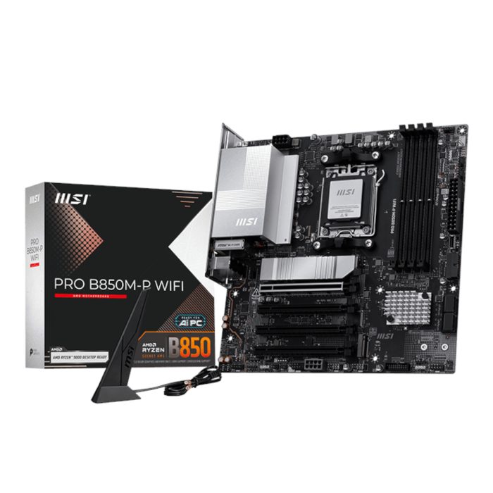 MSI PRO B850M-P WIFI AM5 mATX Motherboard - Image 1