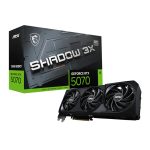 MSI RTX 5070 Shadow 3X OC | 12GB GDDR7 | 6144 CUDA Cores | Boost 2542 MHz | PCIe Gen 5 - New
