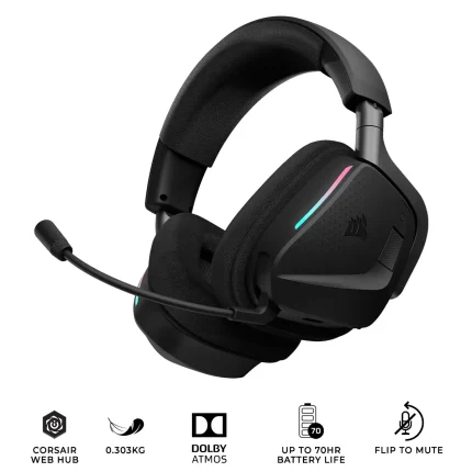 Corsair VOID v2 MAX | Wireless Gaming Headset | 2.4GHz & Bluetooth | Dolby Atmos - New