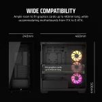 Corsair 3500X ARGB | Mid-Tower ATX | 3x 120mm ARGB Fans | 360mm Radiator Support | 4x Drive Bays - New - Image 9