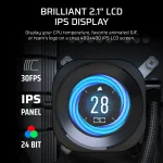 Corsair Nautilus 240 RS LCD | 240mm AIO Liquid Cooler | 2.1" IPS LCD Screen | Dual RS120 Fans - New - Image 8