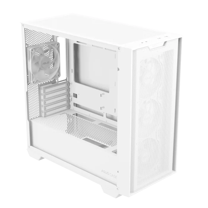 ASUS A21 Plus TG ARGB | Micro-ATX / Mini-ITX | Tempered Glass | 4x ARGB Fans | White - New - Image 8