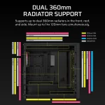 Corsair 5000D RS | ARGB Mid-Tower PC Case | 4x RS140 ARGB Fans | Dual 2.5" + 3.5" Drive Bays - New - Image 8