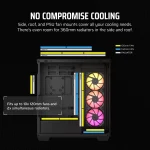 Corsair 3500X ARGB | Mid-Tower ATX | 3x 120mm ARGB Fans | 360mm Radiator Support | 4x Drive Bays - New - Image 10