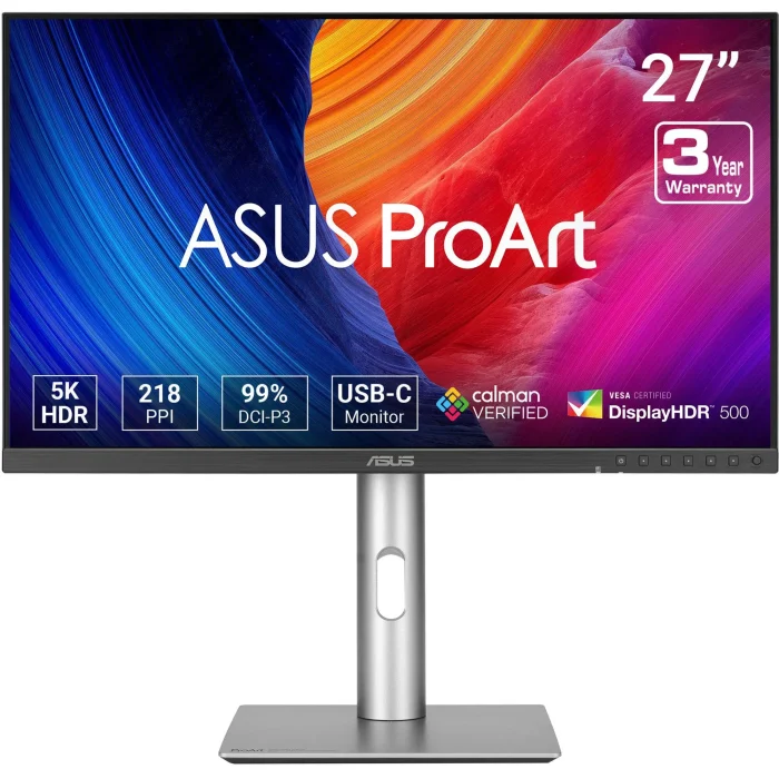 ASUS ProArt PA27JCV | 27-inch 5K IPS | 99% DCI-P3 | USB-C | Delta E<2 - New - Image 1