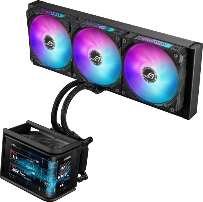 ASUS ROG Ryuo IV SLC 360 ARGB | All-in-One Liquid Cooler | 360mm Radiator | Intel & AMD Compatible - New - Image 1