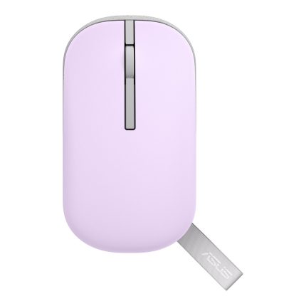 ASUS Marshmallow Mouse MD100 | Dual-Mode Wireless | 800–1600 DPI | Bluetooth & 2.4GHz RF | Lilac Mist - New
