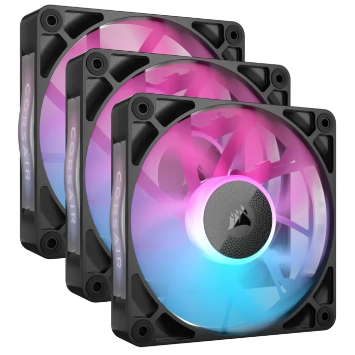 bcb6400fb55df4120c9194297197892bd9133f5b Corsair iCUE LINK RX120 RGB | 120mm Fan | Triple Pack | PWM Control | RGB Lighting - New - Image 1