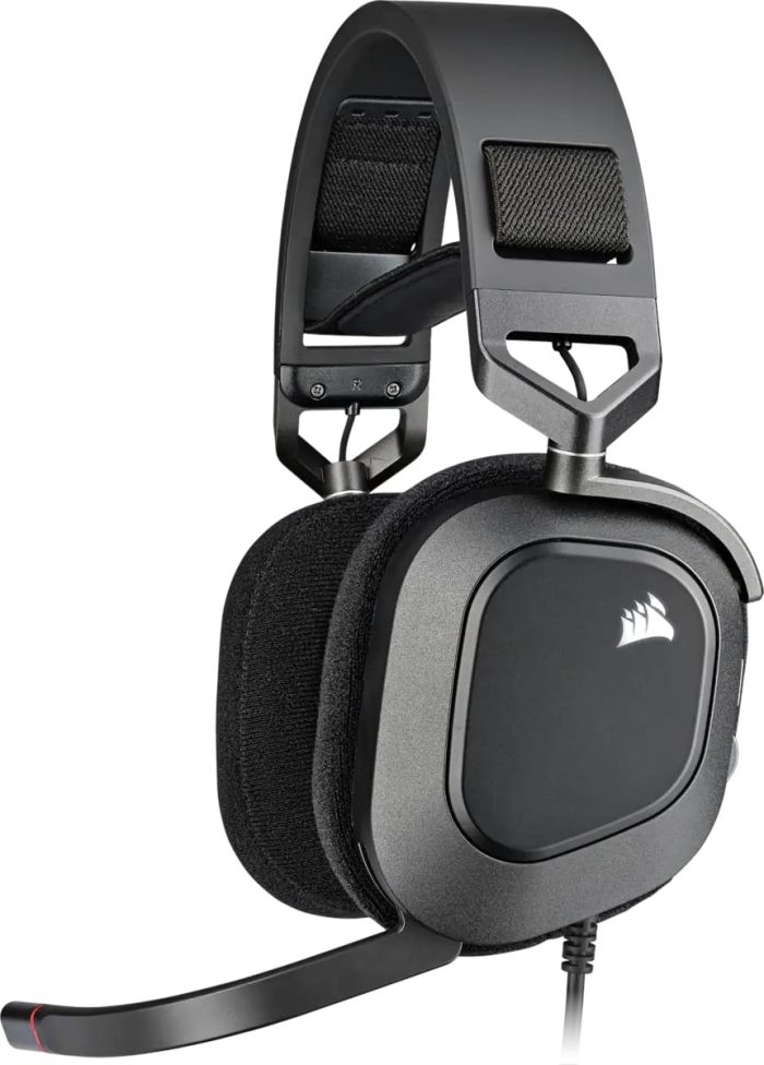 Corsair HS80 RGB USB | Premium Gaming Headset | 7.1 Surround Sound | Carbon - New - Image 1