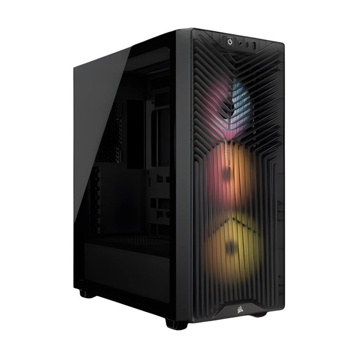 Corsair 3200D RS ARGB Mid-Tower Case | Smoke Tempered Glass | 3x RS120 ARGB Fans | ATX Compatible | Tool-Free Build - New - Image 1