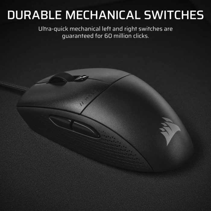 Corsair M55 | Wired Gaming Mouse | 16000 DPI | Ambidextrous Design | Lightweight Build - New - Image 1