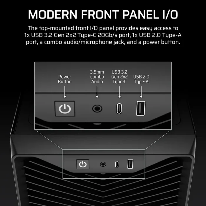 Corsair 3200D RS Mid-Tower | PC Case | 3x RS120 Fans Included | Mid-Tower ATX - New - Image 10