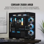 Corsair 3500X ARGB | Mid-Tower ATX | 3x 120mm ARGB Fans | 360mm Radiator Support | 4x Drive Bays – New