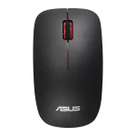 ASUS WT300 Wireless Mouse | 2.4GHz RF Wireless | 1600 DPI | Ambidextrous Design | Matt Black & Red - New