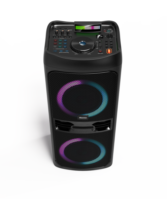 hp300_1_ecommerce_ff71 Hisense HP300 | 400W DJ Party Speaker | Bluetooth | LED Lights | Karaoke Ready - New - Image 1