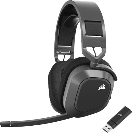 Corsair HS80 MAX Wireless | Spatial Audio | 50mm Drivers | Omni-directional Mic | PC/Mac/PlayStation - New