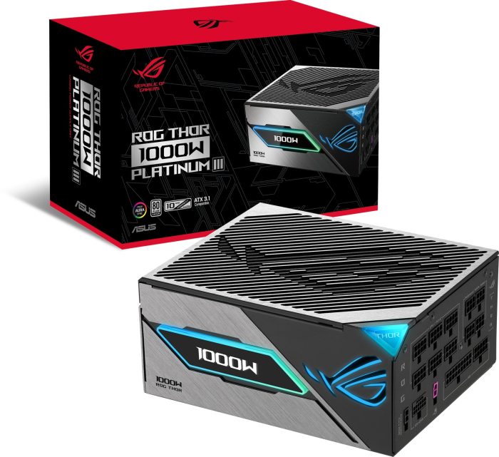 ASUS ROG Thor | 1000W Power Supply | Fully Modular | 80 Plus Platinum - New - Image 1