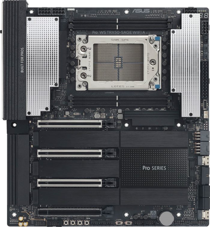 ASUS PRO WS TRX50-SAGE WIFI | ATX Motherboard | AMD TR5 Socket | DDR5 ECC RAM | PCIe 5.0 - New - Image 1