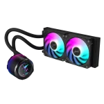 GIGABYTE AORUS WATERFORCE X II 240 | 240mm AIO Liquid Cooler | 2x120mm ARGB Fans | Full-Color LCD Display | Intel & AMD Compatible - New