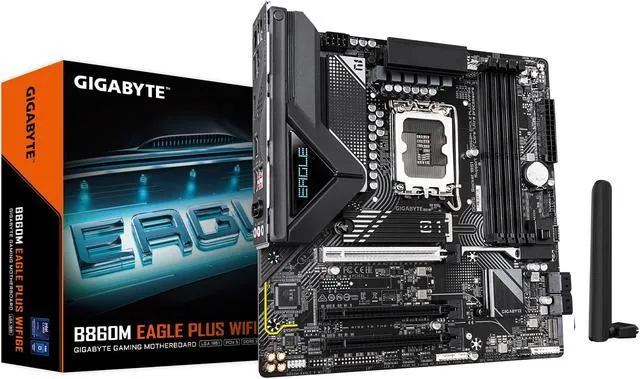 13-145-560-01_myz1 GIGABYTE B860M Eagle P WiFi6E | Intel B860 Chipset | LGA 1851 | DDR5 | mATX - New - Image 1