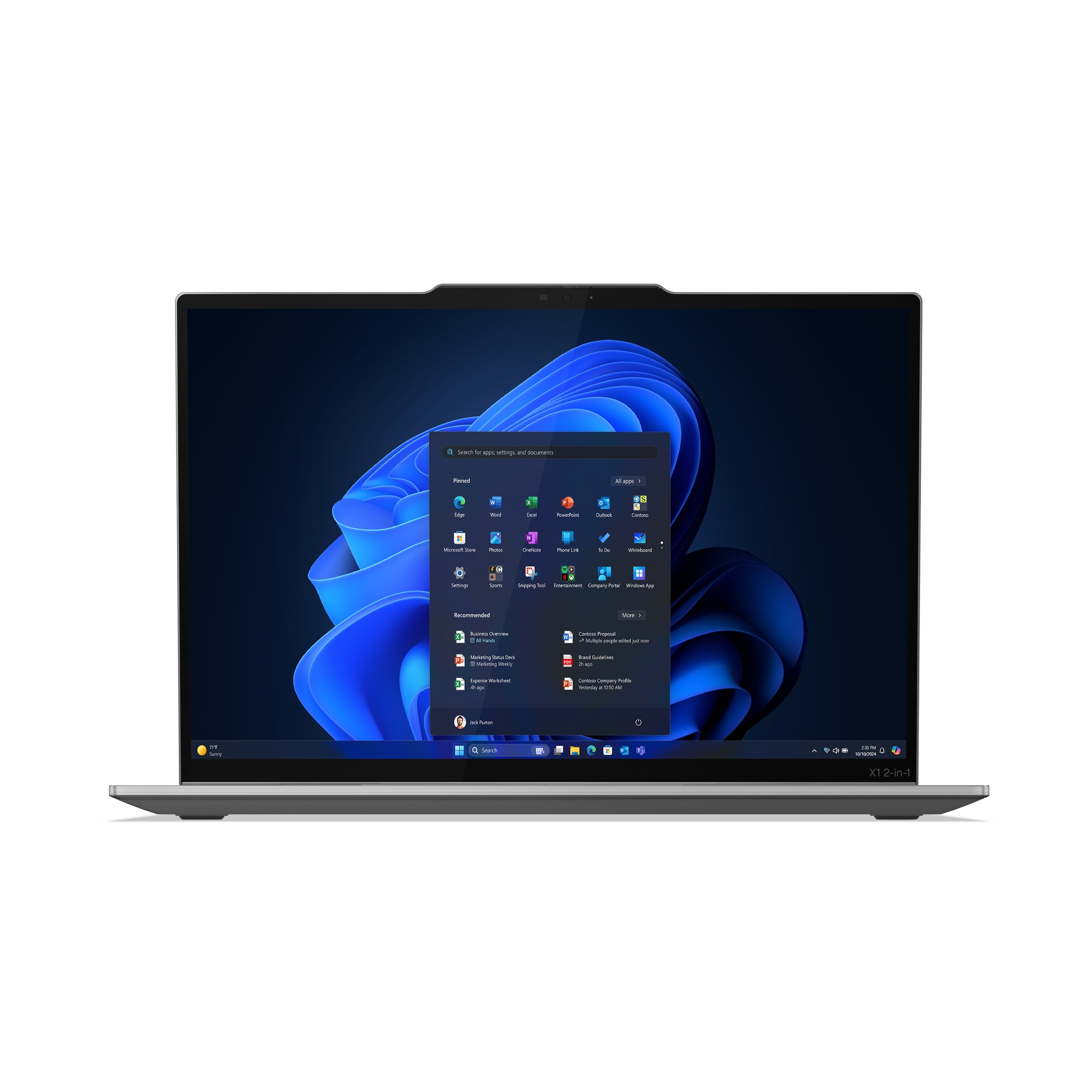 21NU00K4ZA_default Lenovo X1 2-in-1 U7 32GB 1TB 14in WUXGA Notebook
