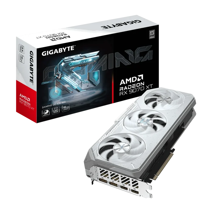 GIGABYTE Radeon RX 9070 XT Gaming OC ICE | 16GB GDDR6 | 256-Bit | PCIe 5.0 | 3060 MHz Core Clock - New - Image 5