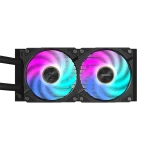 GIGABYTE AORUS WATERFORCE X II 240 | 240mm AIO Liquid Cooler | 2x120mm ARGB Fans | Full-Color LCD Display | Intel & AMD Compatible - New - Image 2