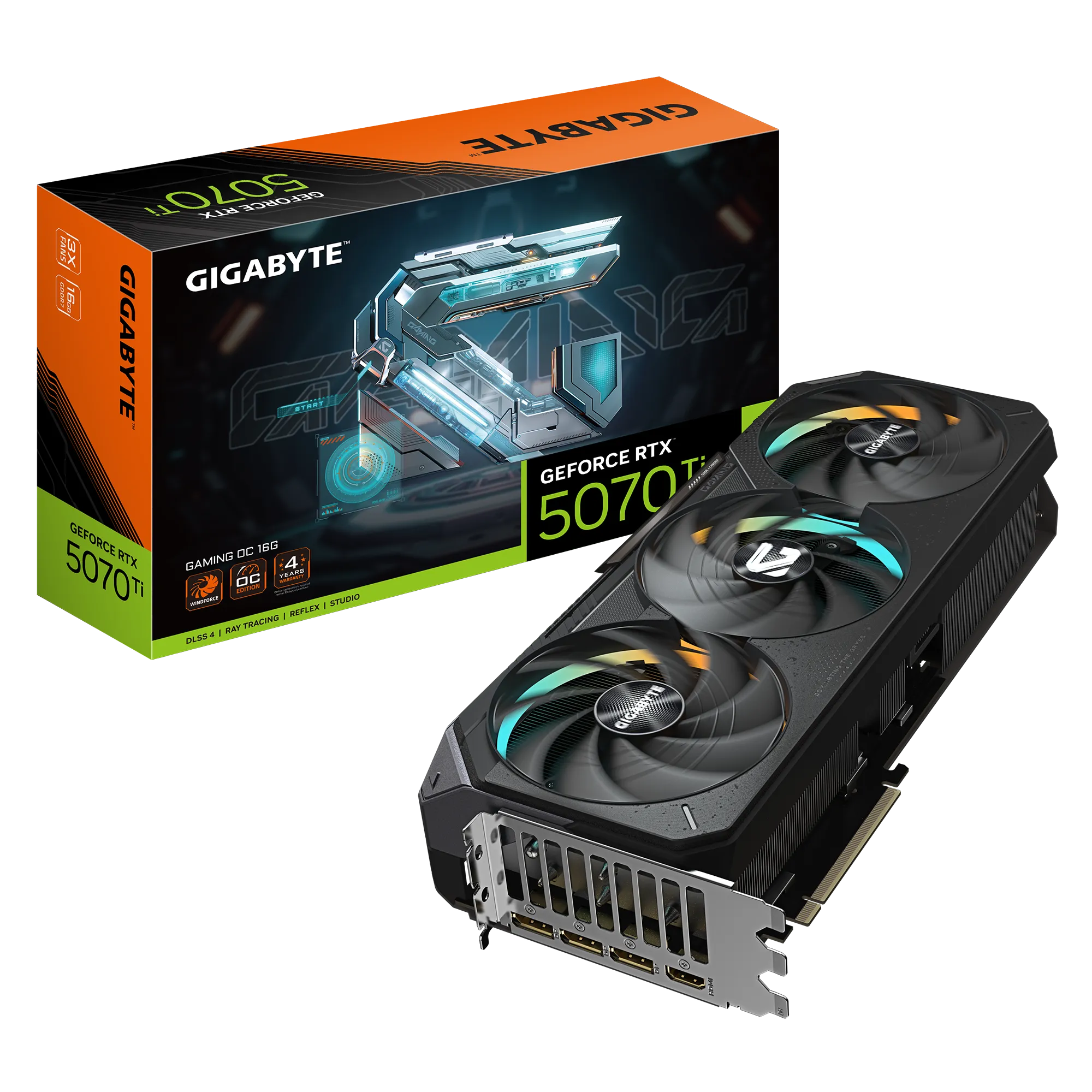 5070_z0g1 GIGABYTE GeForce RTX 5070 Ti GAMING OC | 16GB GDDR7 | PCI-E 5.0 | 2588 MHz Core Clock - New - Image 1