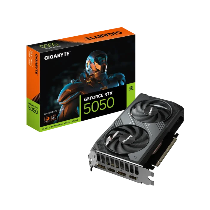 GIGABYTE GeForce RTX 5050 Windforce OC | 8GB GDDR6 | 128-Bit | PCI-E 5.0 | 2587MHz Core Clock - New - Image 5