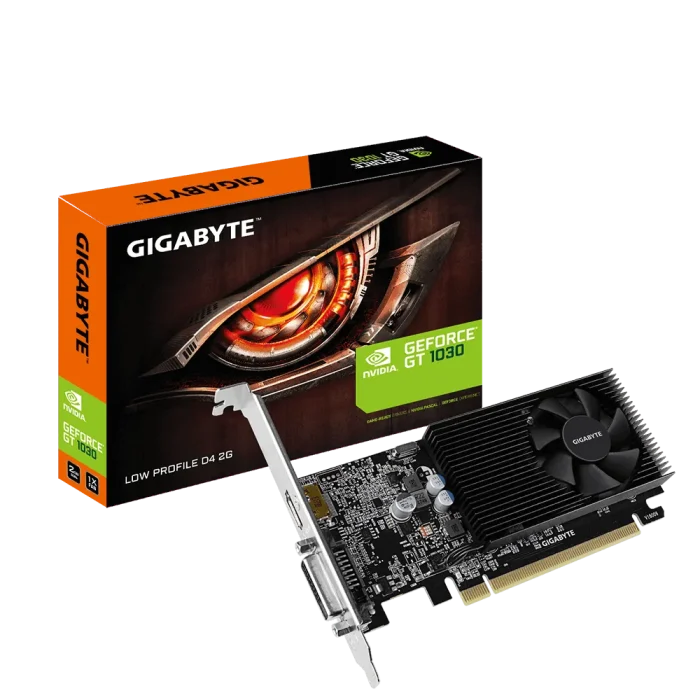 GIGABYTE GeForce GT 1030 | 2GB GDDR4 | 64-Bit Memory Bus | PCI Express x16 3.0 | Low Profile - New - Image 2