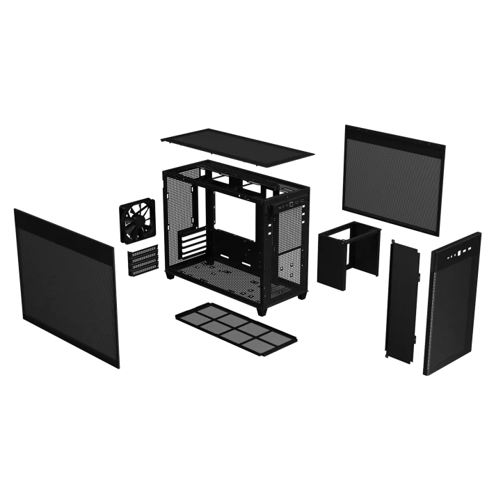 ASUS Prime AP201 | Mini Tower ATX Case | Tempered Glass | 120mm Rear Fan | Micro-ATX / Mini-ITX - New - Image 7