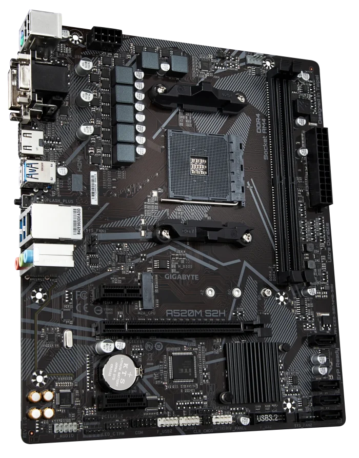 GIGABYTE A520M-S2H | AMD Socket AM4 | Micro ATX | DDR4 64GB Max | PCIe 3.0 M.2 - New - Image 5