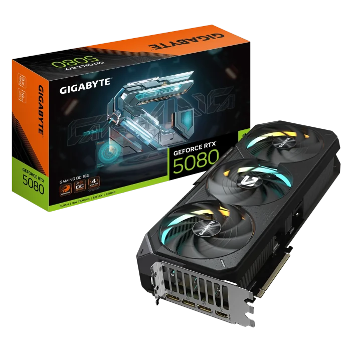 GIGABYTE nVidia GeForce RTX 5080 GAMING OC  - 16GB GDDR7; 256-Bit Memory Bus; 1x HDMI; 3x DisplayPort; Min 850W PSU. . - Image 5