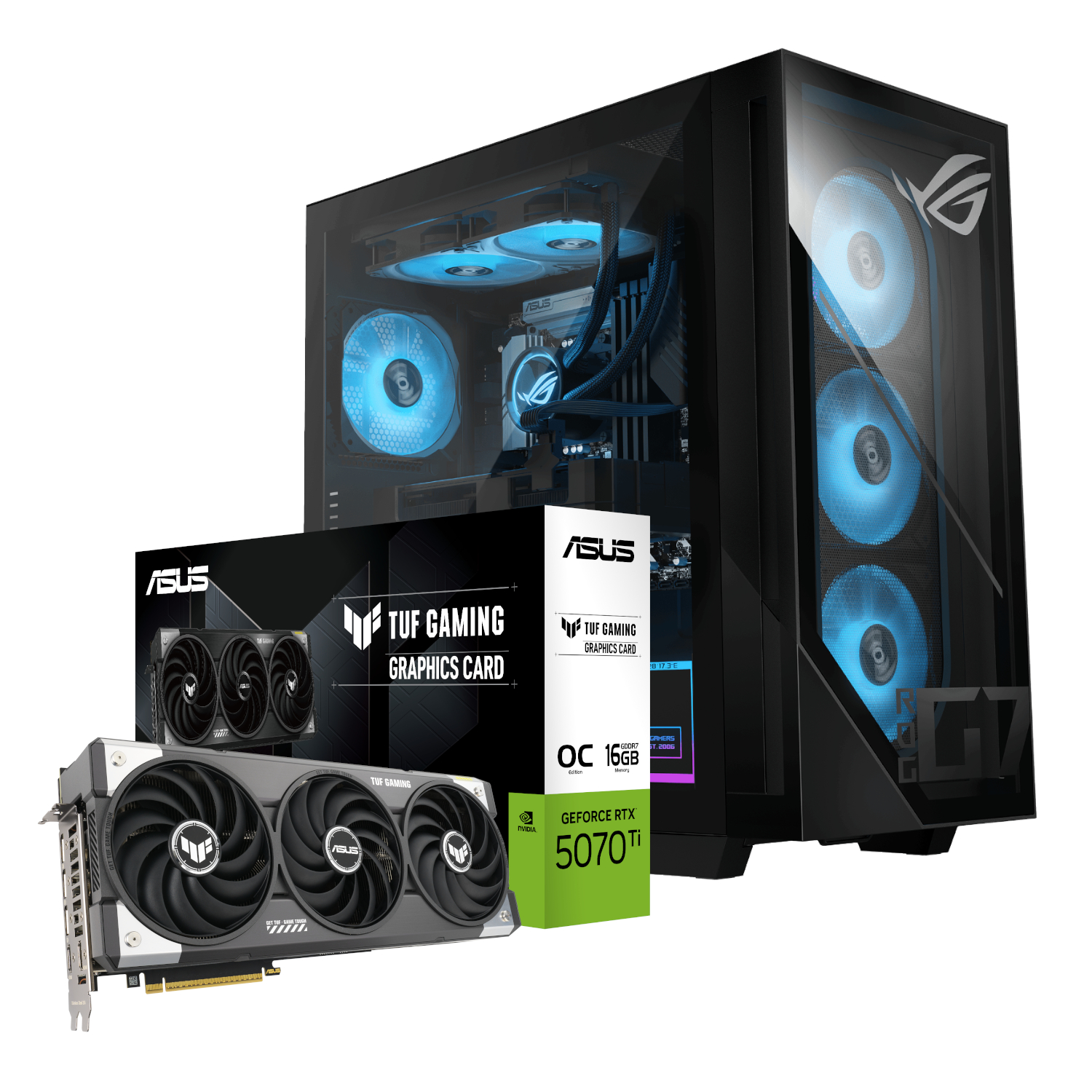 90PF0561-M02JV0-TRTX5070T_Asus-ROG-G700-Intel-Core-Ultra-5-Windows-11-Home-PC-RTX-5070-TI-TUF-16GB-DDR5-1TB-NVMe-–-Black_wr_01a Asus ROG G700 Intel® Core™ Ultra 5 Windows 11 Home PC (RTX 5070 Ti TUF | 16GB DDR5 | 1TB NVMe) - Image 1