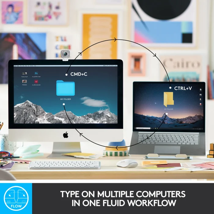 Logitech MX Keys Mini | Wireless Illuminated | Bluetooth + RF | QWERTY Mini Layout - New - Image 3