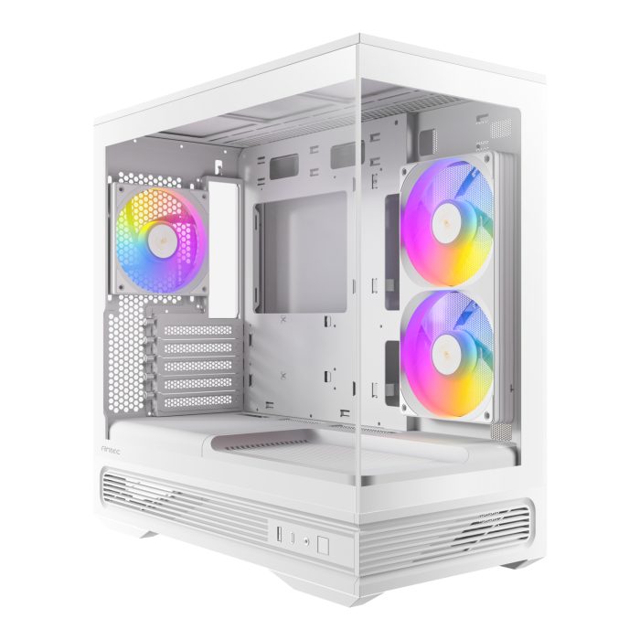 Antec C2M ARGB Compact Micro-ATX Gaming Chassis - White - Image 1