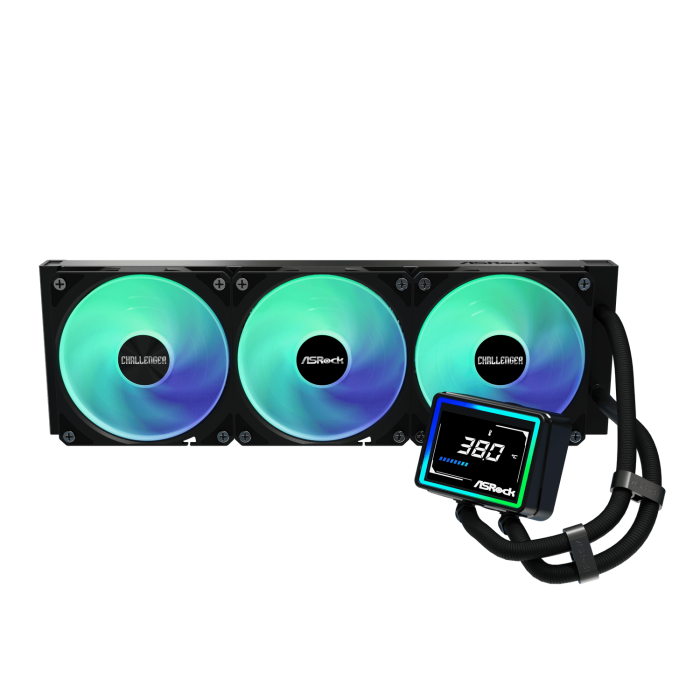 ASRock Challenger 360 Digital AIO Liquid Cooler - Black - Image 2